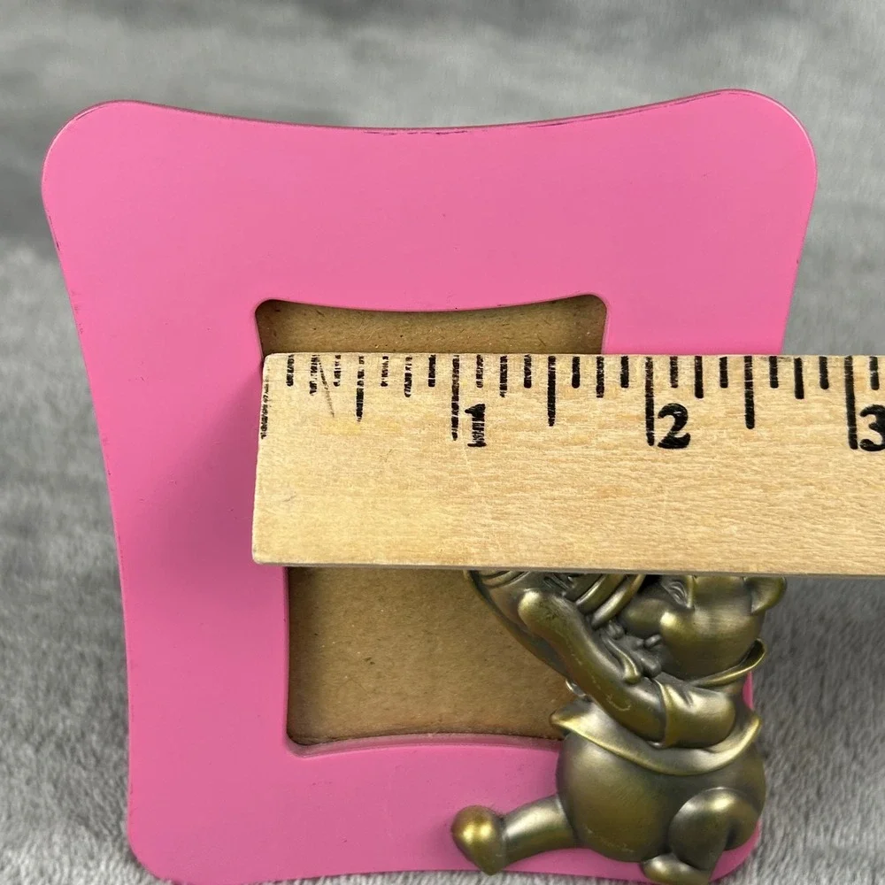 Disney Winnie the Pooh Pink Picture Frame Connoisseur Bronze Pooh 5003ABW 2001
